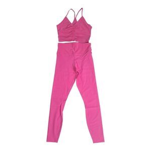 EleVen by Venus Williams Rebel Leggings in Hot Fuchsia With Matching Top NWT S